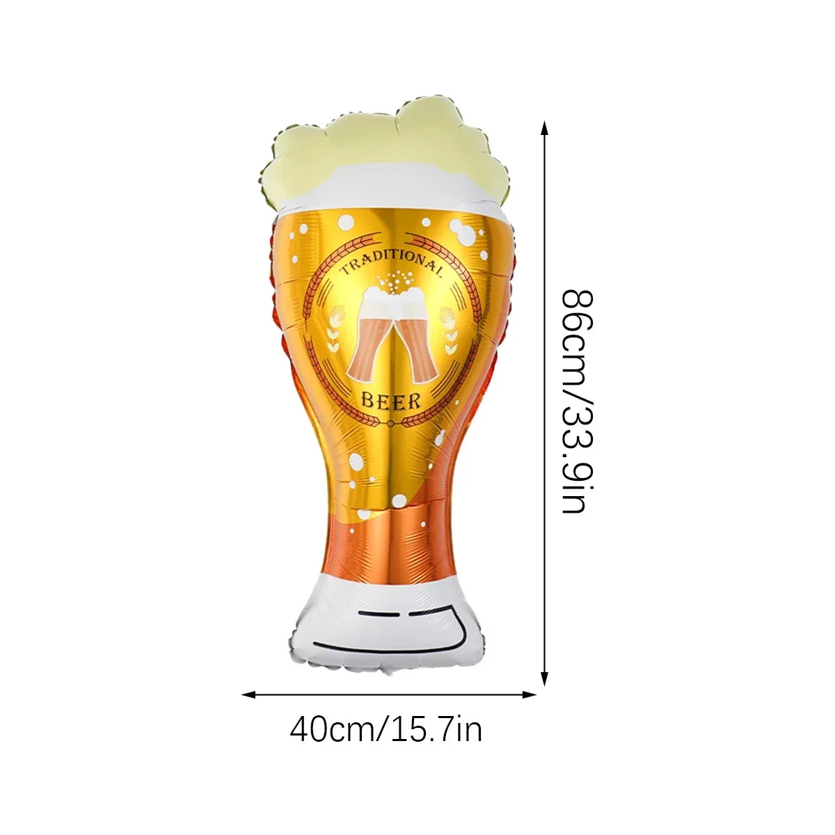 Oktoberfest Flaschenballons Bier & Whisky, Partydeko 4 Varianten
