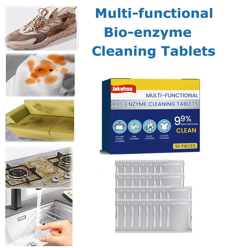 TotalClean Bio-Enzym Reinigungstabletten, Multi-Aktion Fleckenentferner