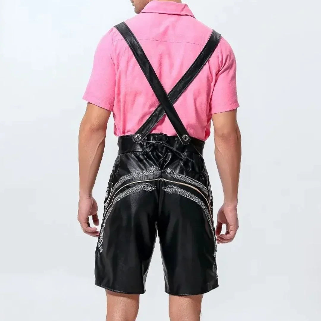 Lederhose Herren Oktoberfest, Trachten Lederhose Bayerischer Stil