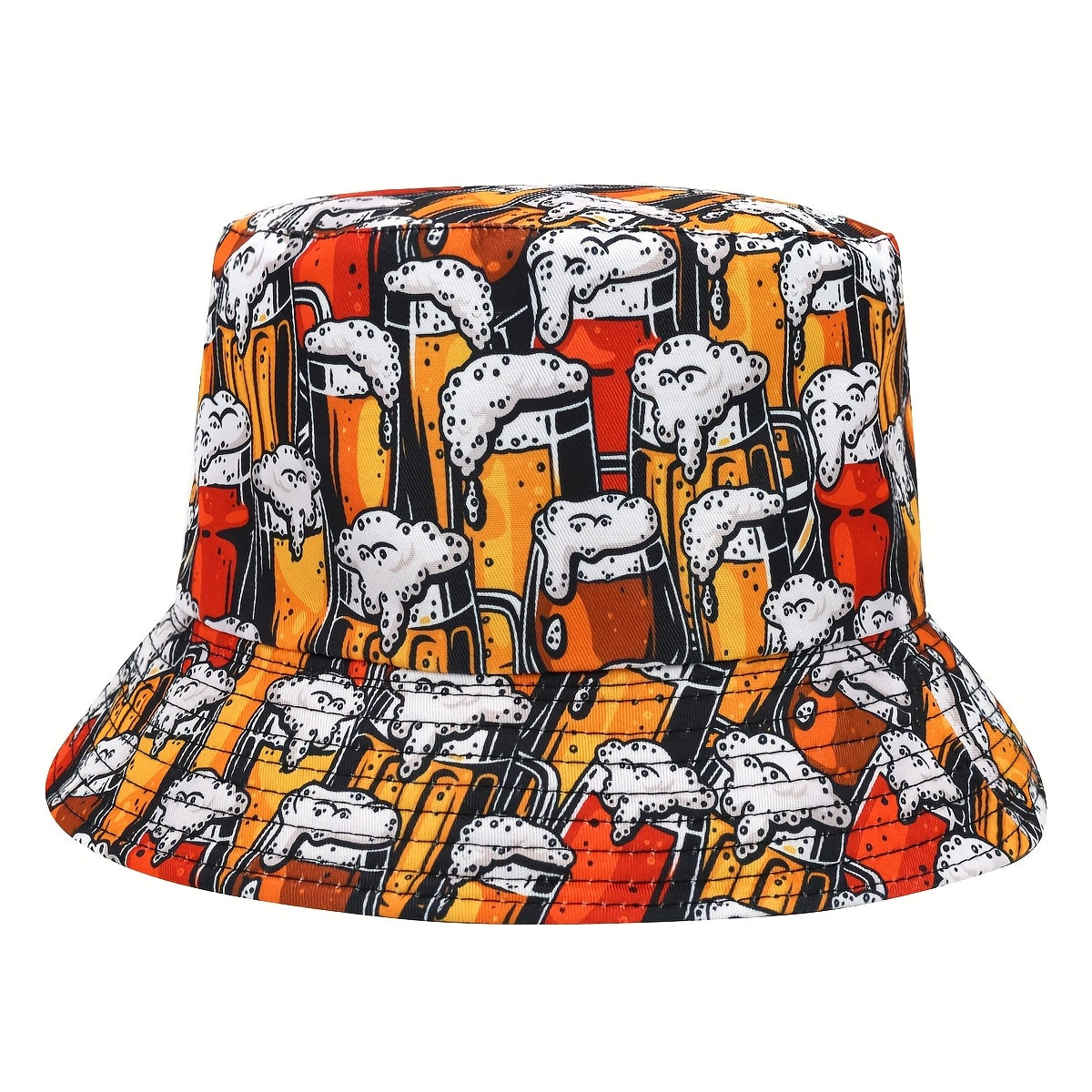Oktoberfest Bucket Hat Bierprint, Unisex Fischerhut Wiesn