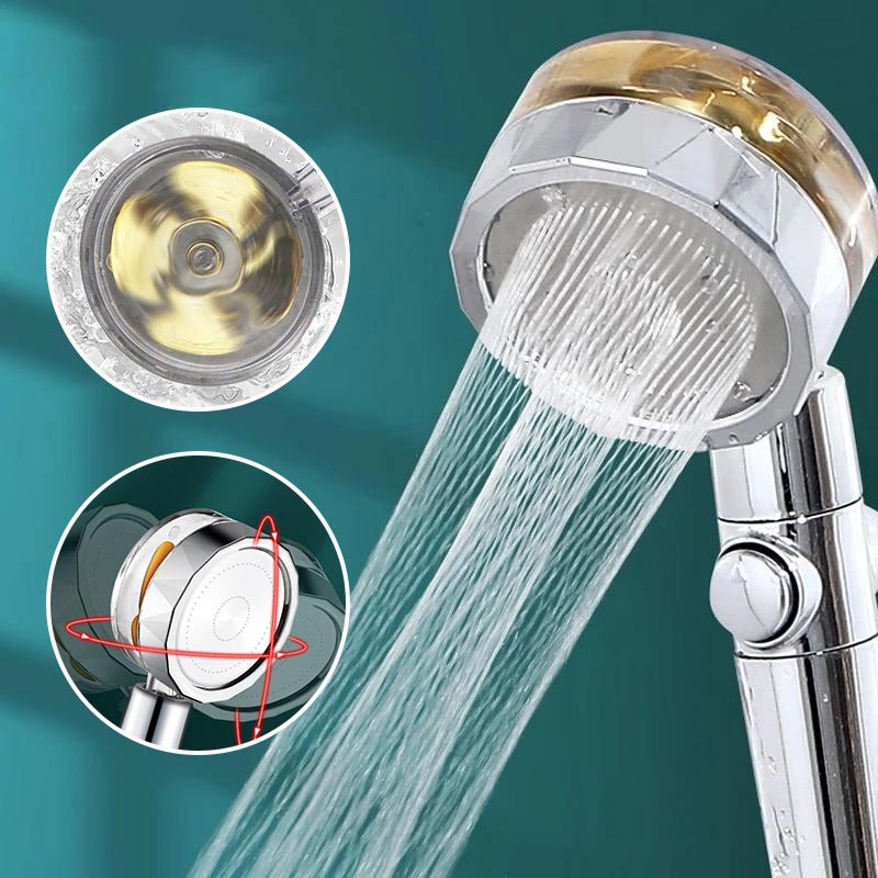 SpinShower 360-Grad Rotierender Hochdruck-Duschkopf