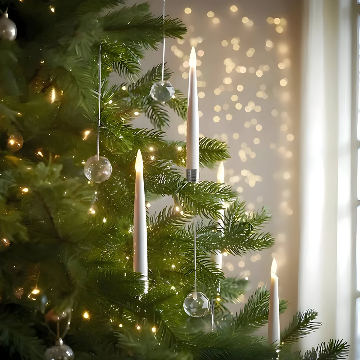 LED-Weihnachtsbaumkerzen mit Fernbedienung – Dimmbar