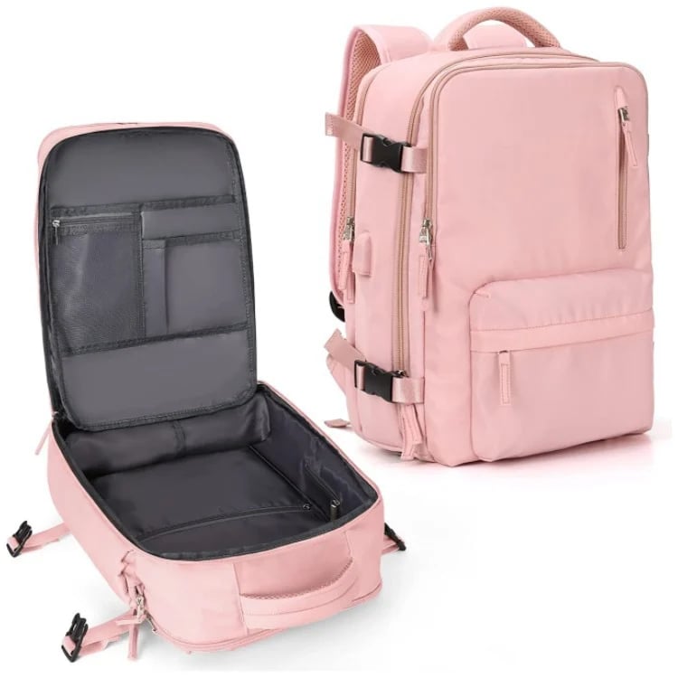 Givera Rucksack Farbe Rosa Gesamtansicht
