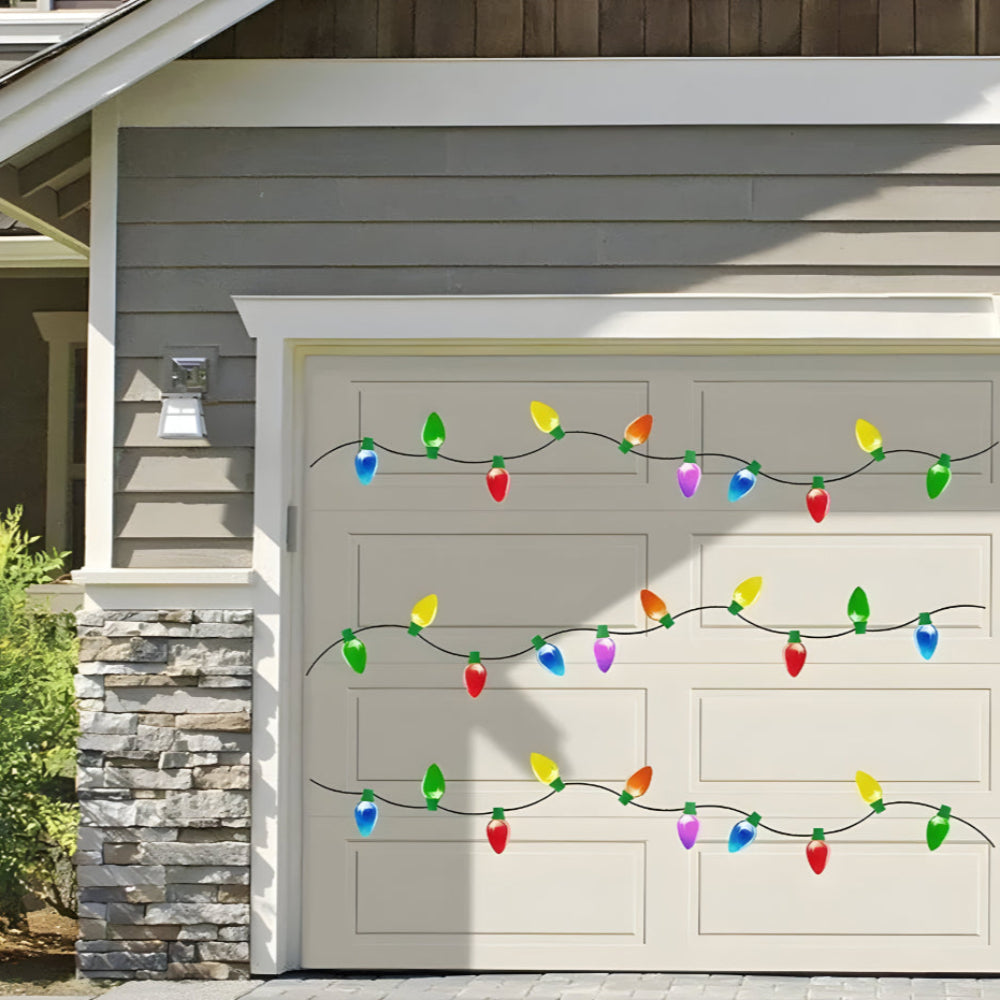 Magnetische Weihnachtsdeko Glühbirnen – Reflektierende Aufkleber