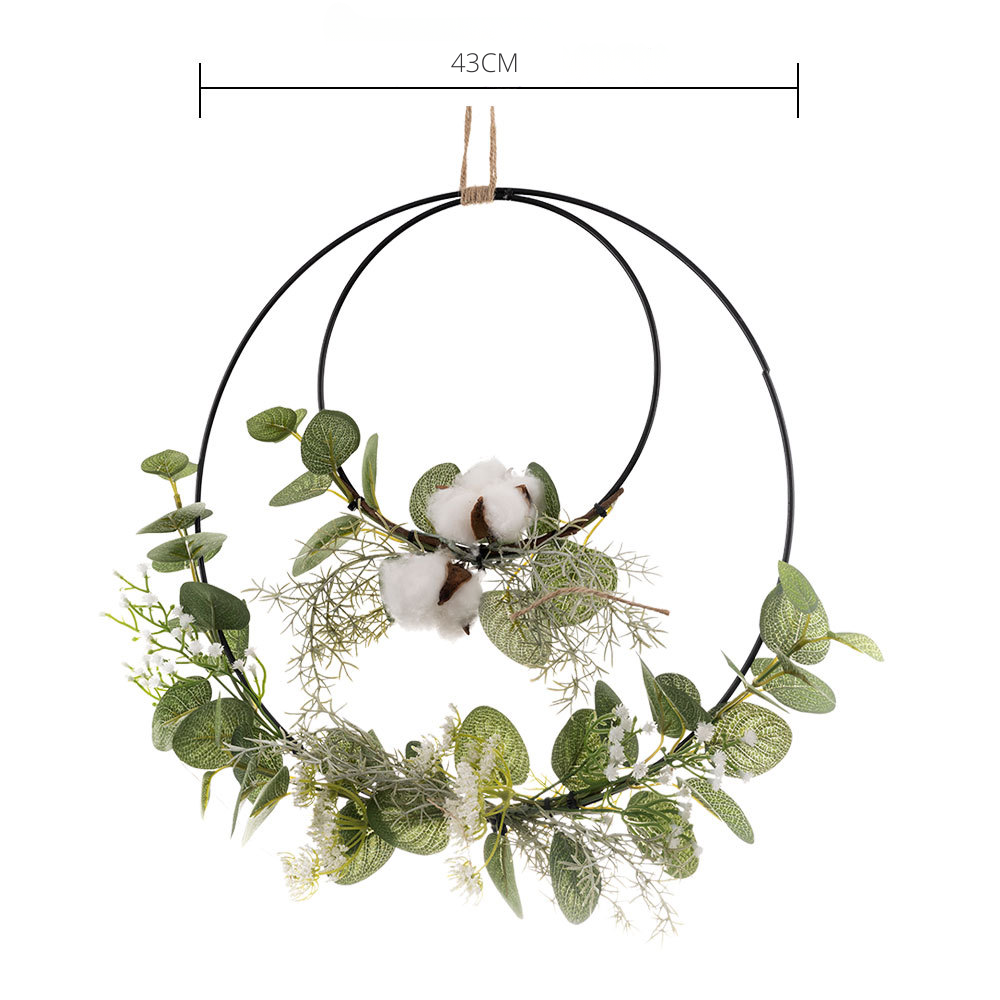 Weihnachtskranz Eukalyptus Modern – LED-kompatibel