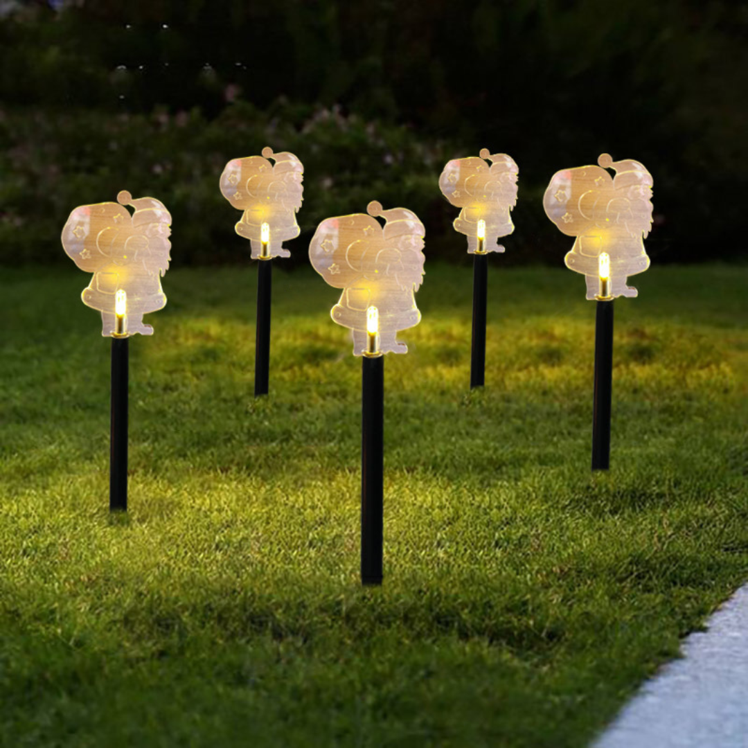LED Gartenstecker Stern Außen – Weihnachtsbeleuchtung mit Erdspieß