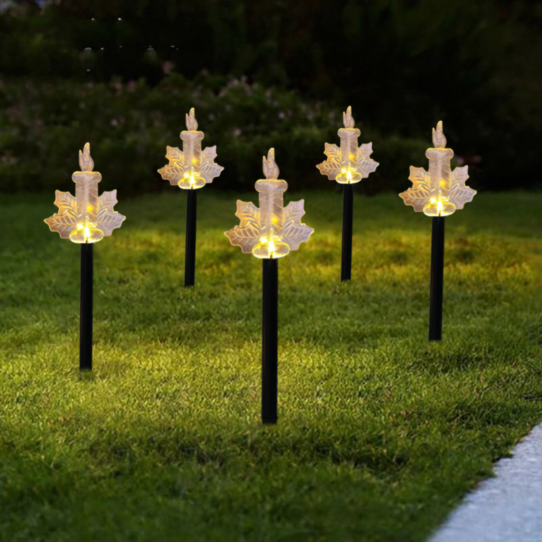 LED Gartenstecker Stern Außen – Weihnachtsbeleuchtung mit Erdspieß