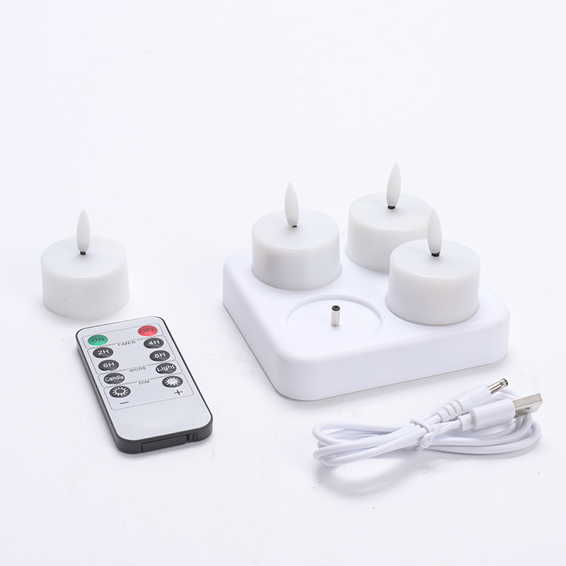 CozyCandles – Wiederaufladbare LED-Teelichter mit Fernbedienung