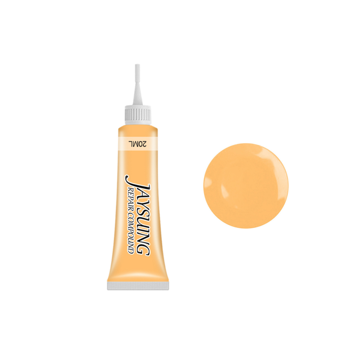 LeatherGel Farbe Hellgelb Tube und Farbmuster