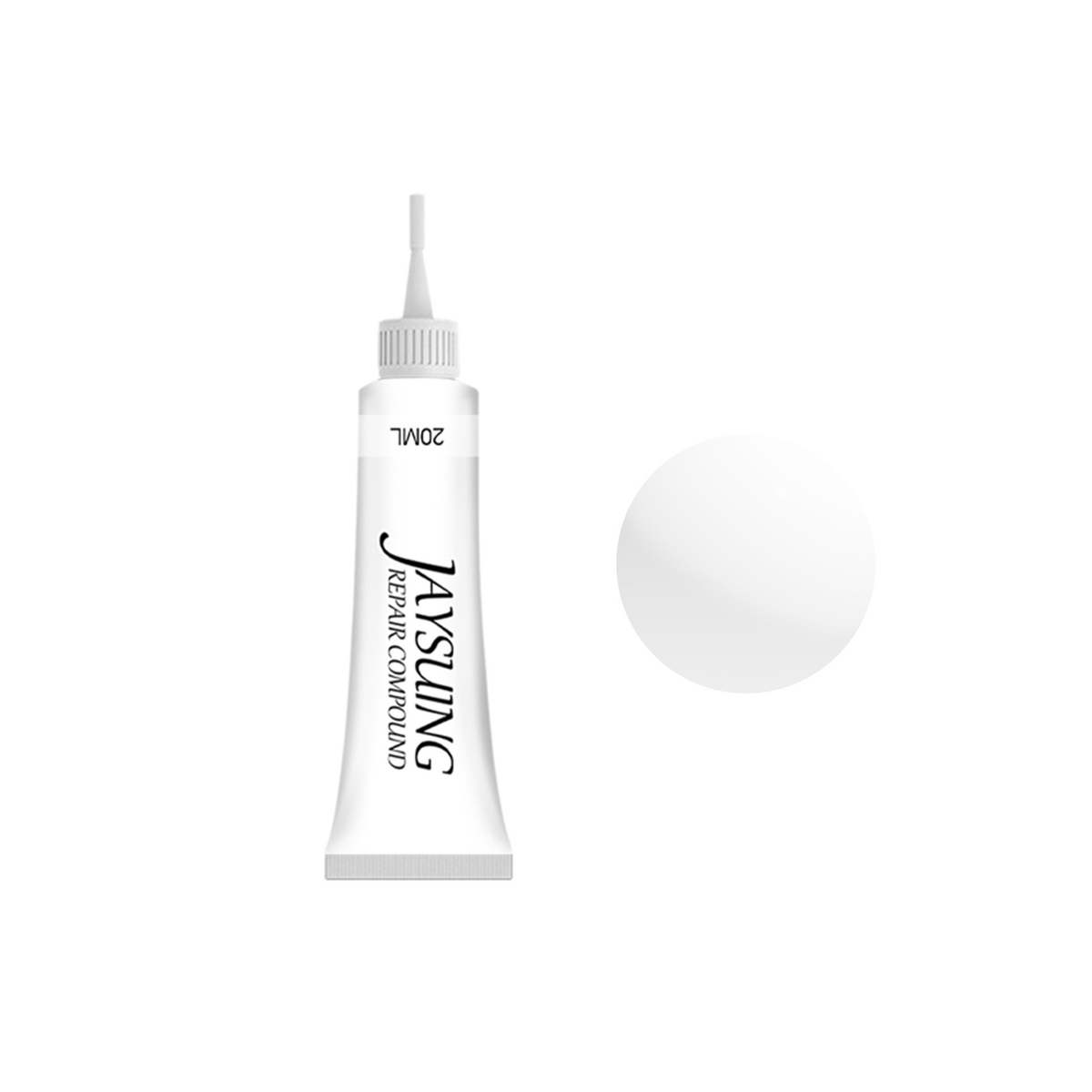 LeatherGel Farbe Weiss Tube und Farbmuster