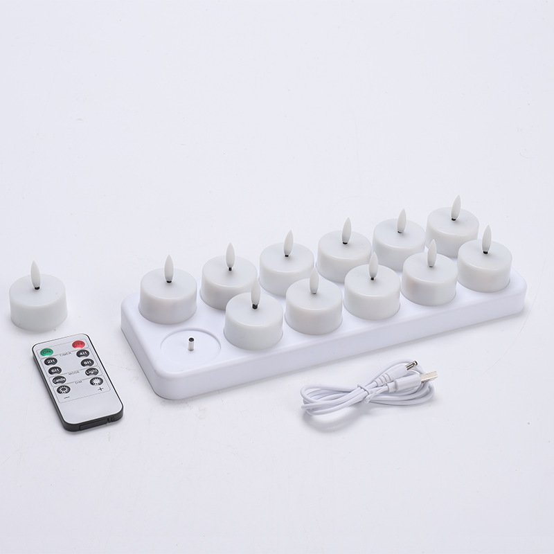 CozyCandles – Wiederaufladbare LED-Teelichter mit Fernbedienung