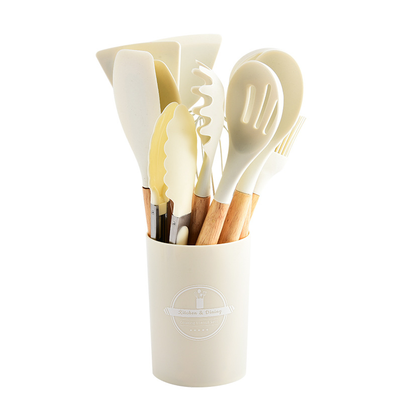 KitchenCollection Küchenutensilien-Set in Weiß mit Aufbewahrungsbehälter
