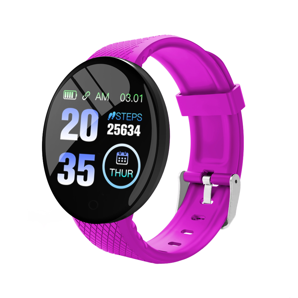 FitnessWatch Farbauswahl Lila Grün Schwarz Rot Blau