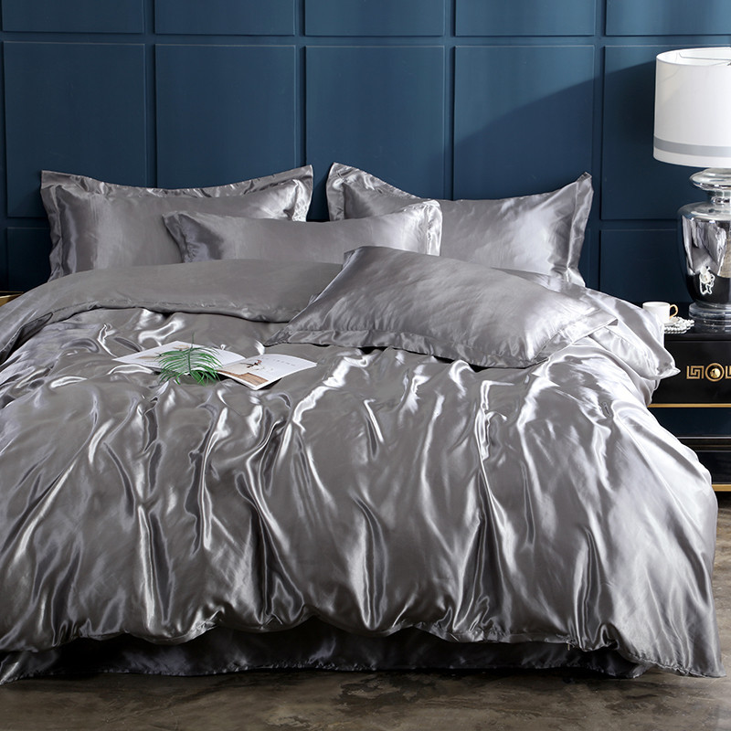 SatinSheet – Glänzendes Satin-Bettwäsche-Set