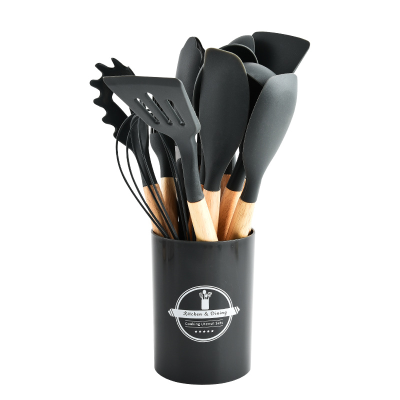 KitchenCollection Küchenutensilien-Set in Rosa mit Aufbewahrungsbehälter