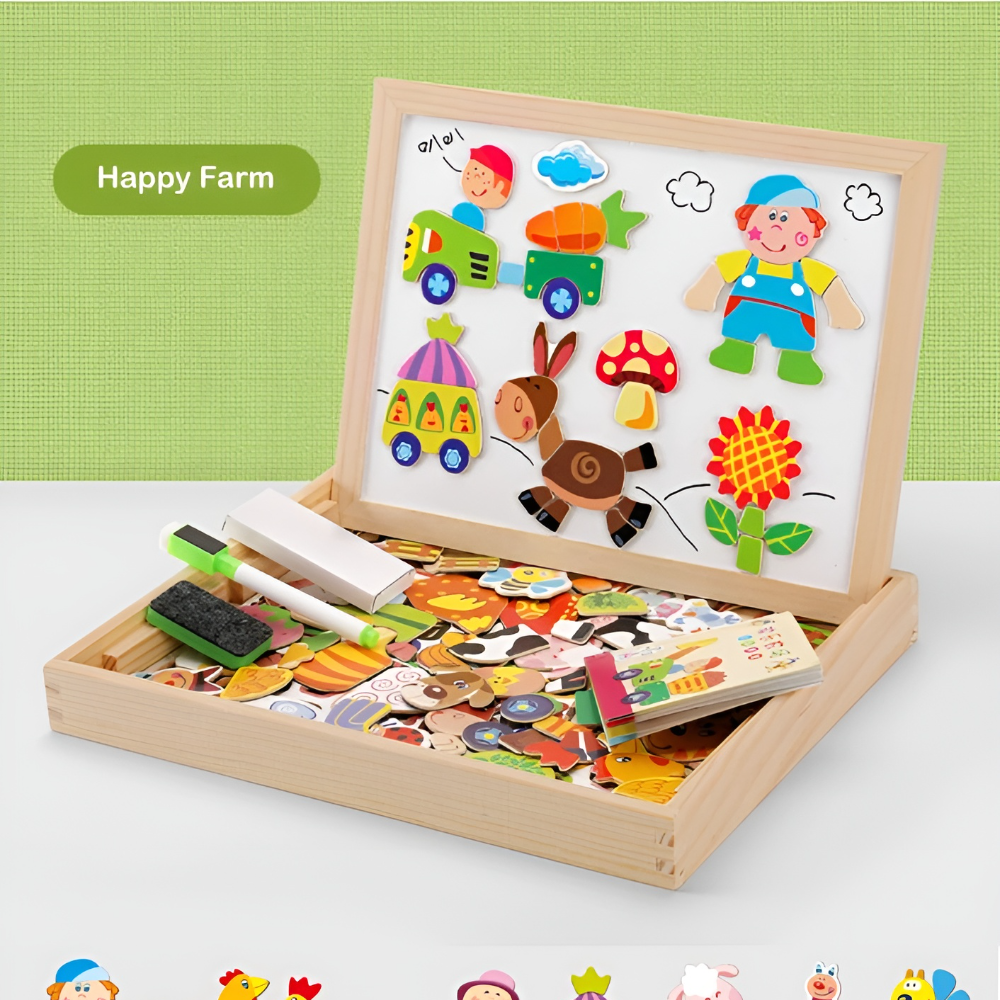 Kletshuts SketchBoard, magnetische Formen