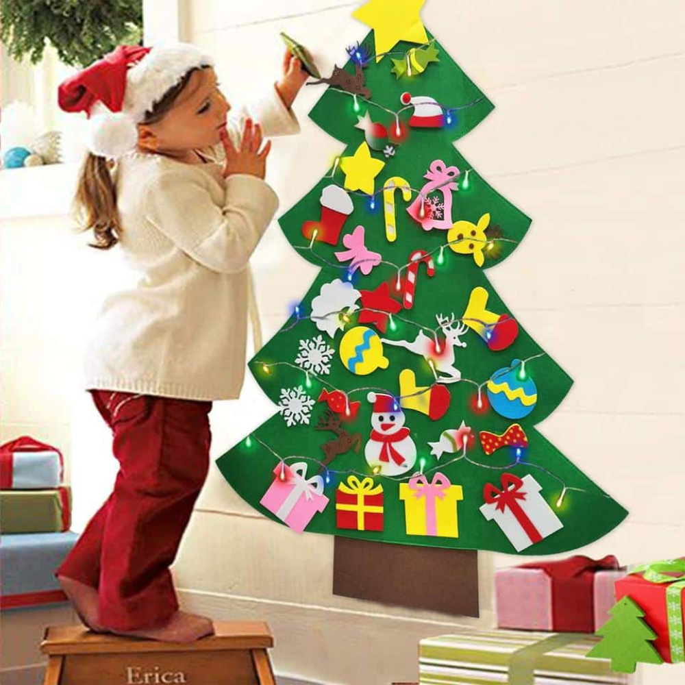 Kind kletten Filz-Ornament an Kletshuts Kersten Weihnachtsbaum
