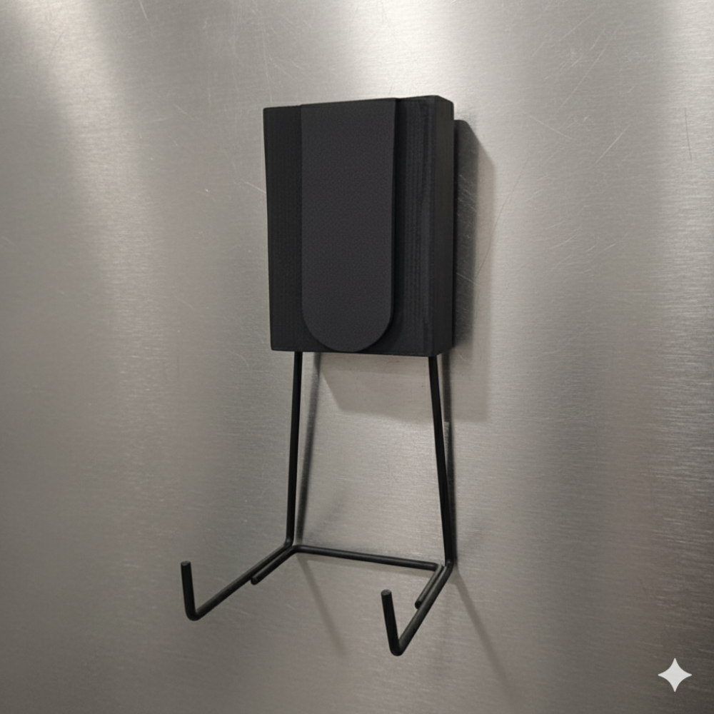 MagnetHook Magnethaken haelt Leiter an Metallschrank