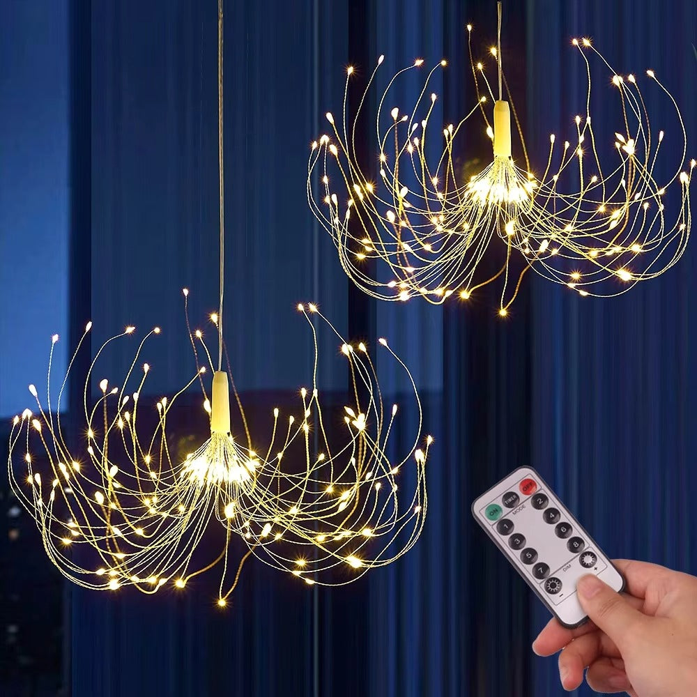 FireworkLamp im Baum hängend