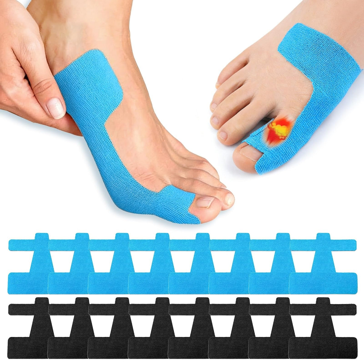 Zehenkorrektor Bandage für Hallux Valgus - 80 Stück