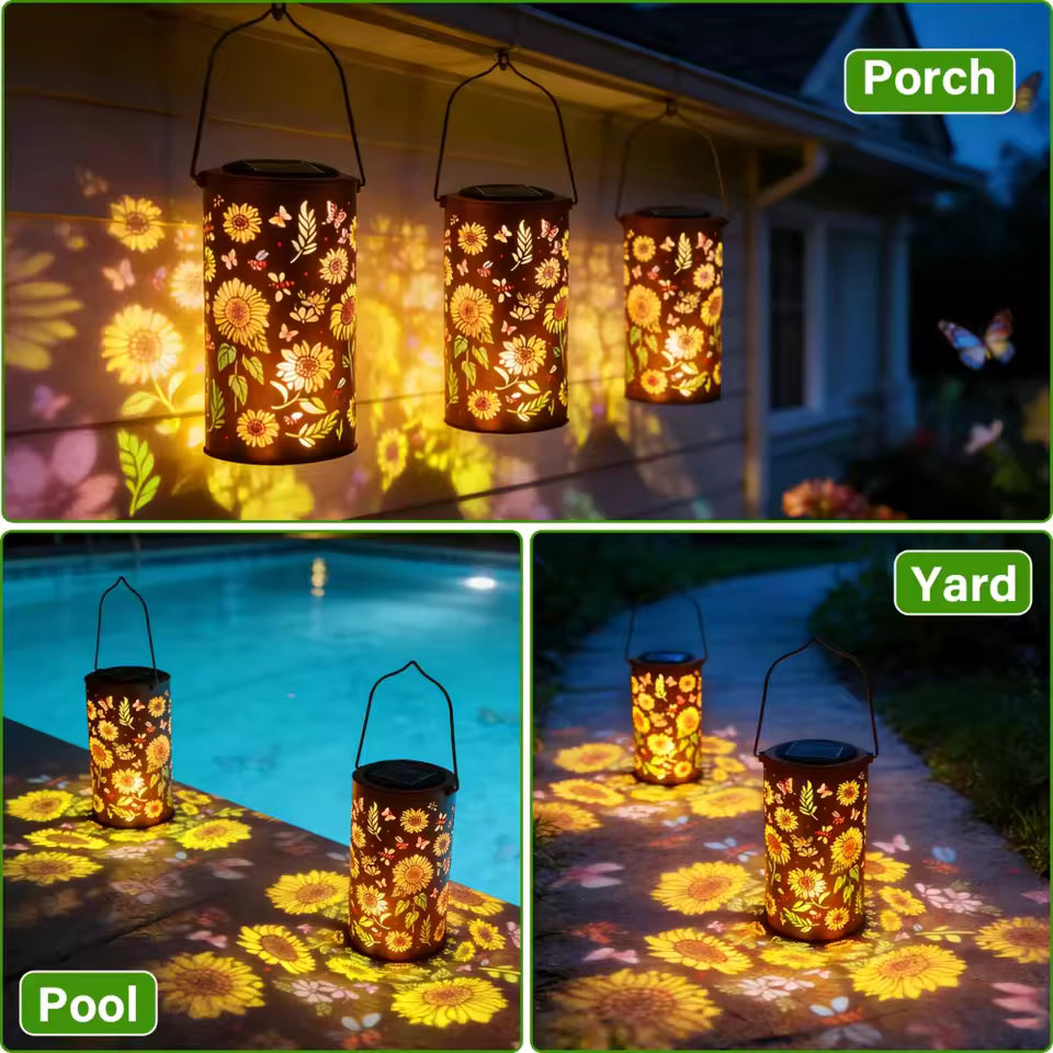 SunflowerLamp – Solar-Gartenleuchte mit Sonnenblumen-Design