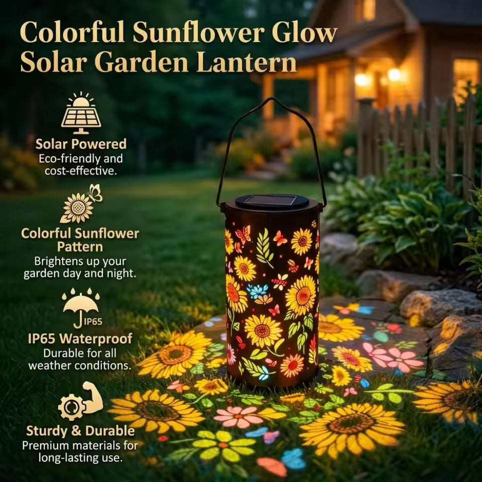 SunflowerLamp – Solar-Gartenleuchte mit Sonnenblumen-Design