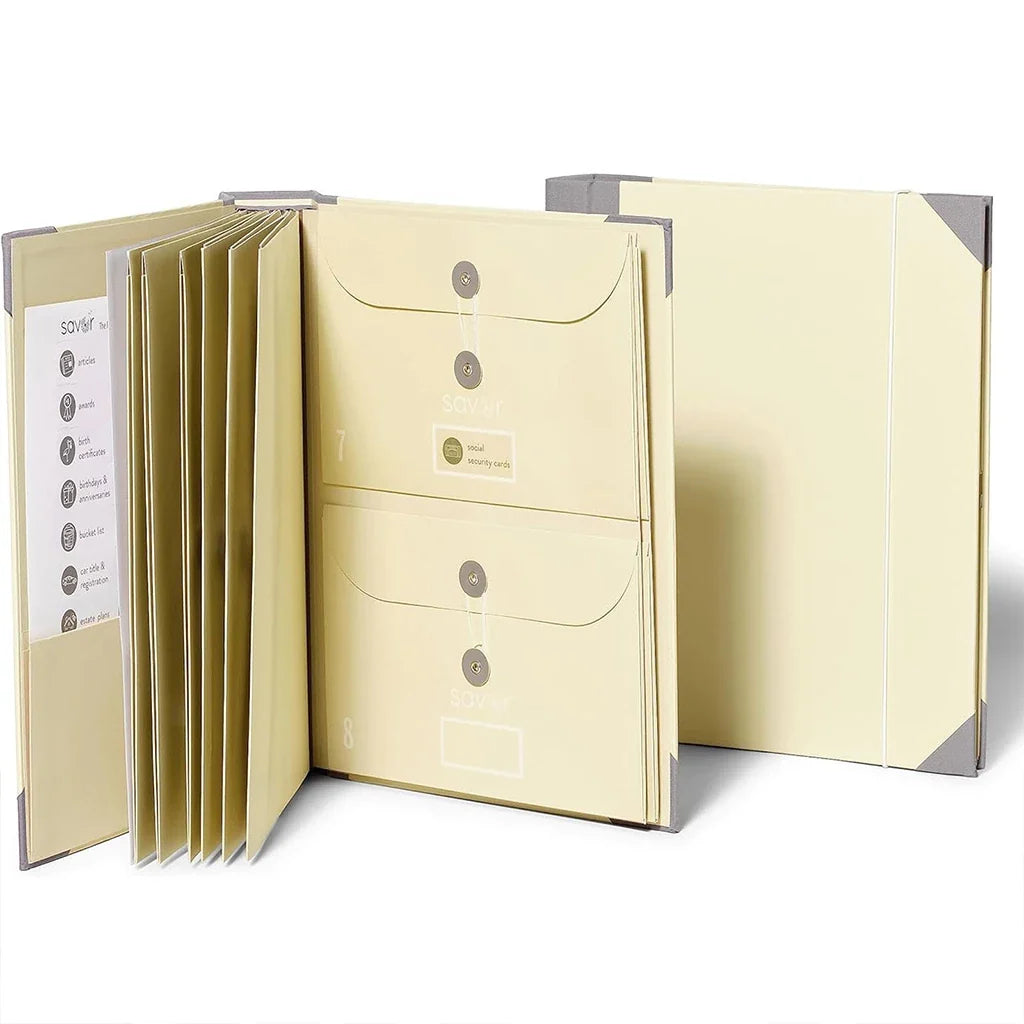 DocumentOrganizer Farbvarianten Blau Pink Khaki