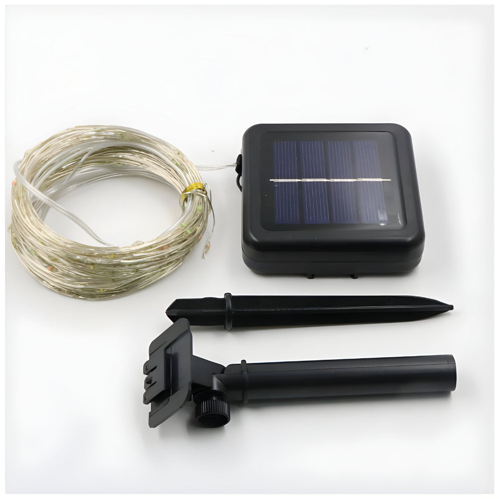 Solar Lichterkette Außen Wasserdicht – LED Gartenbeleuchtung mit 8 Lichtmodi
