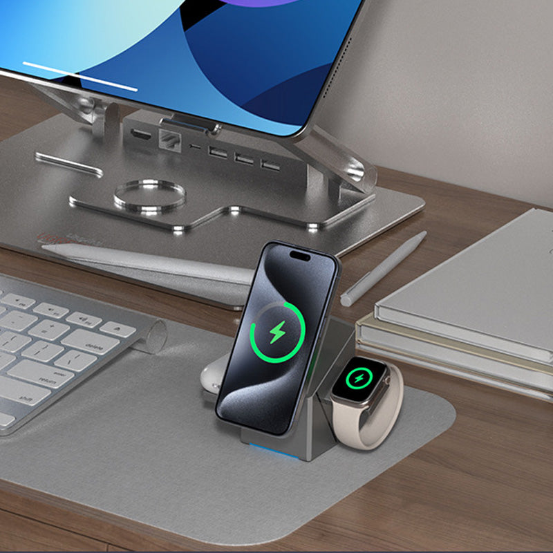 ChargingDock – 3-in-1 Magnetisches Ladedock mit Ständer