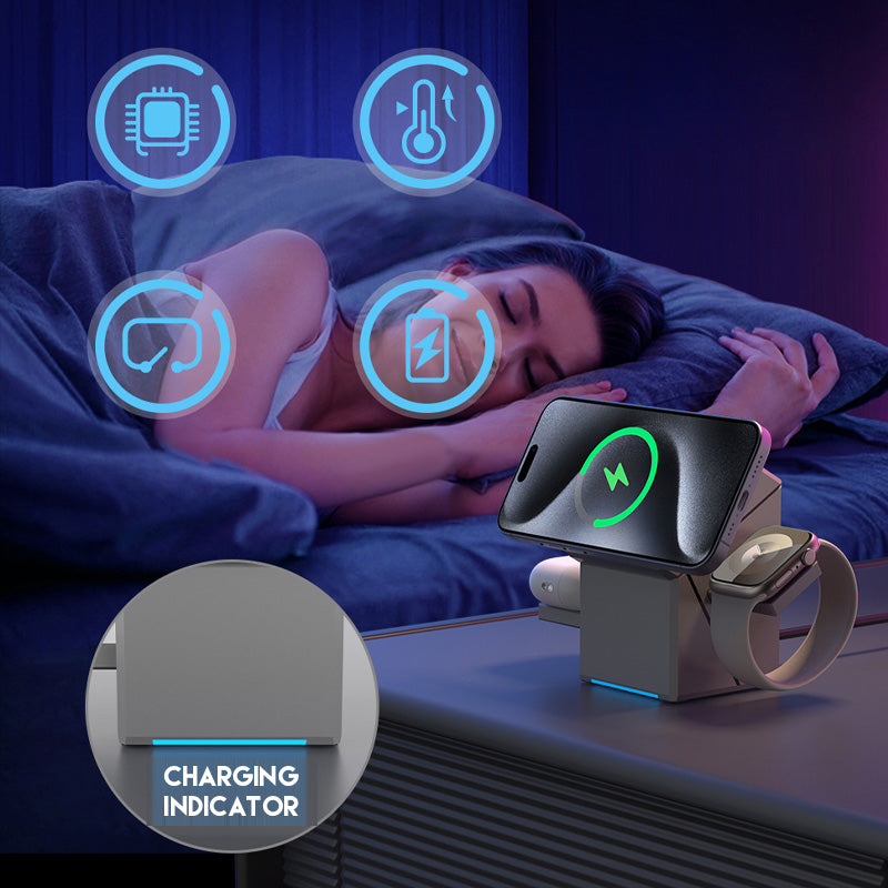 ChargingDock – 3-in-1 Magnetisches Ladedock mit Ständer