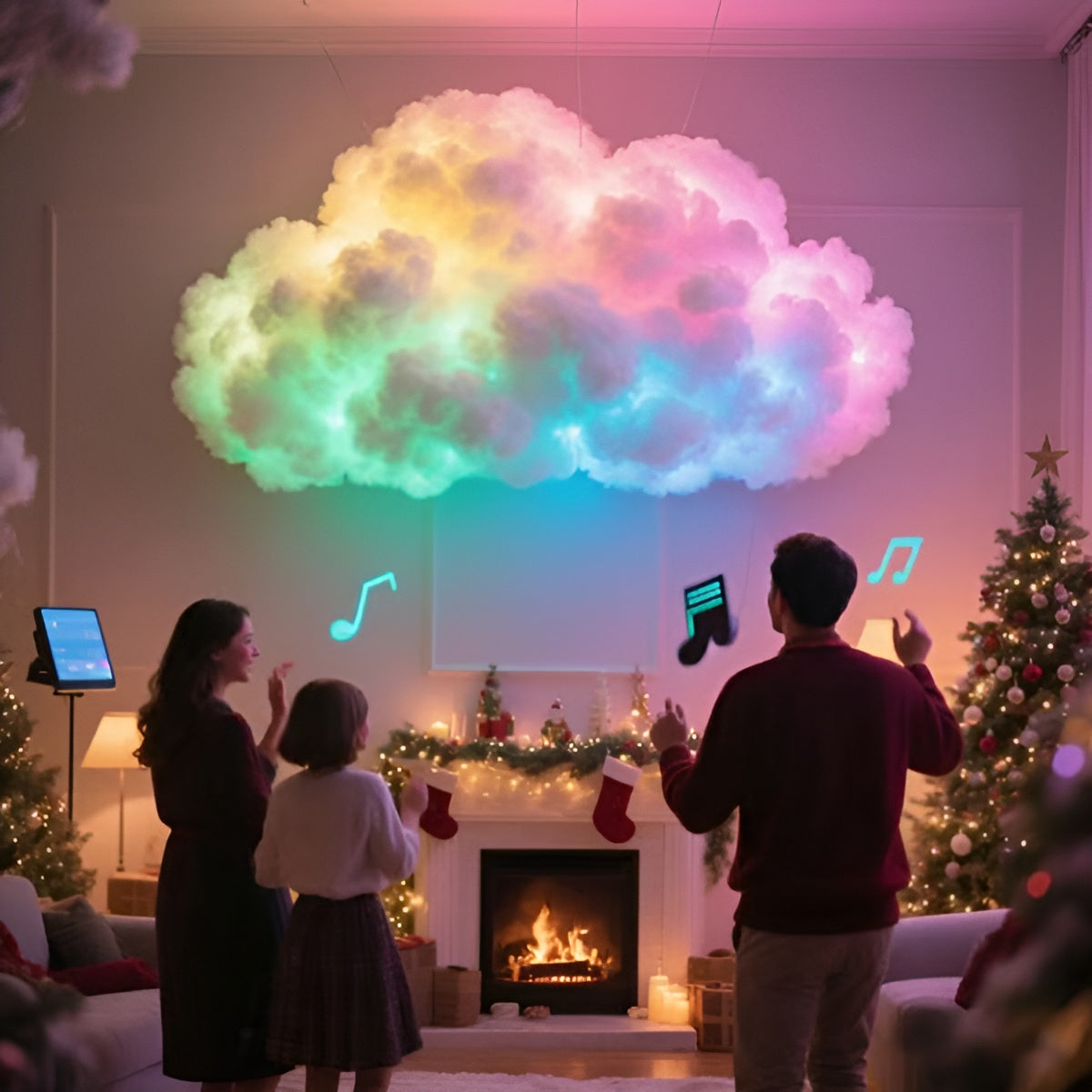 CloudLight LED-Lichterkette Mehrfarbig, Ambiente-Beleuchtung USB