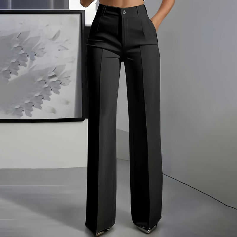 SuitTrouser Anzughose Damen Hochbund, Bequeme Passform