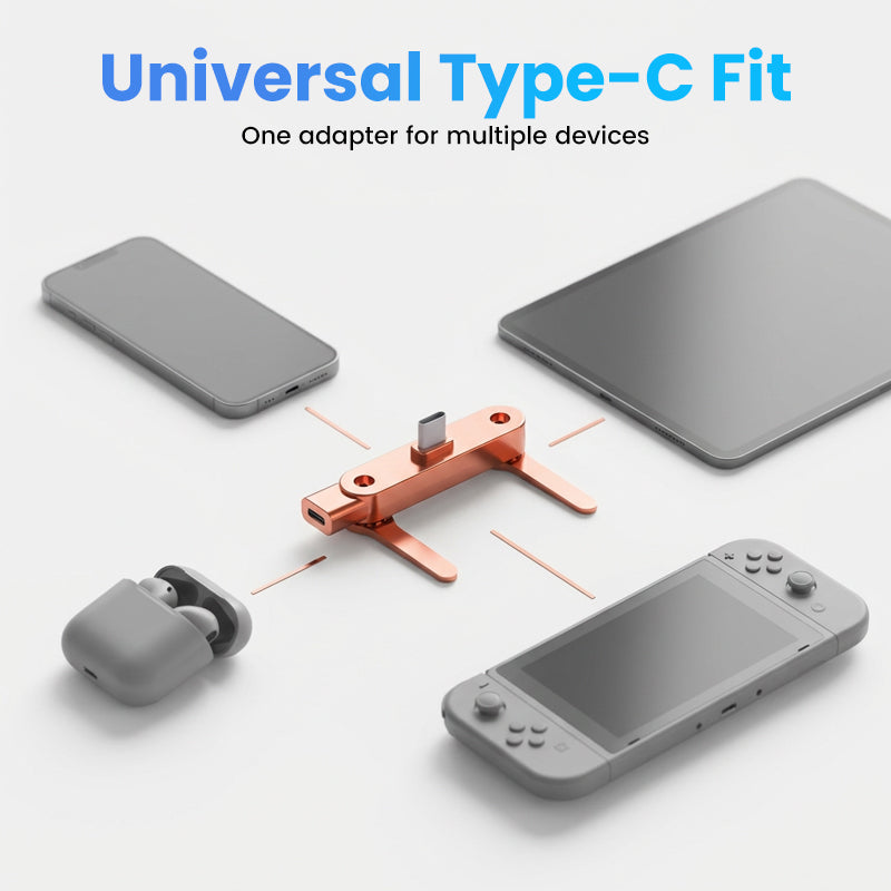VersatileCharger Universal Type-C kompatibel mit mehreren Geraeten