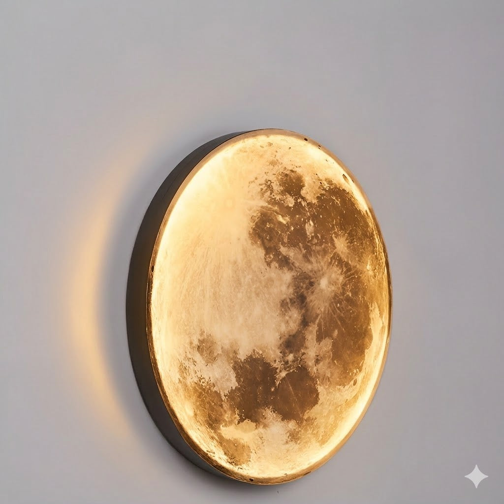 GlowingMoon 3D Mondlampe Mit Sanftem LED-Licht