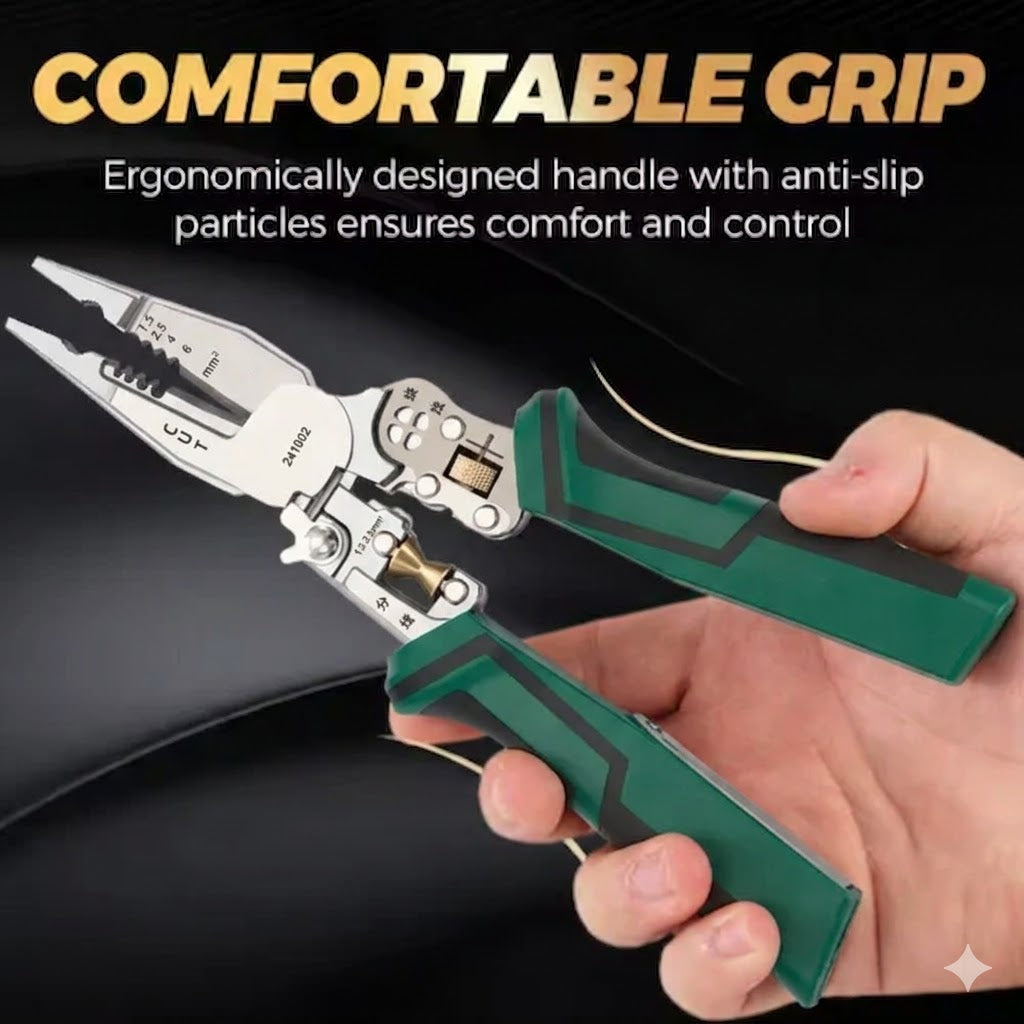 StrippingPliers komfortabler ergonomischer Griff in der Hand