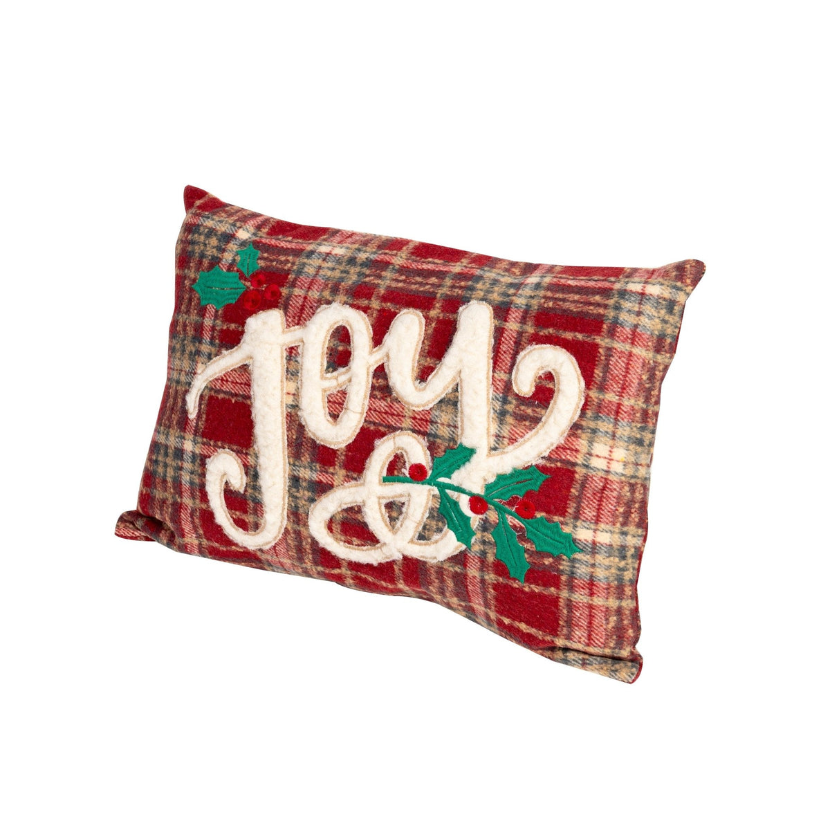 Weihnachts-Dekokissen "Joy" – Rot