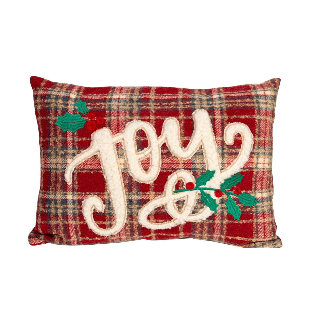 Weihnachts-Dekokissen "Joy" – Rot