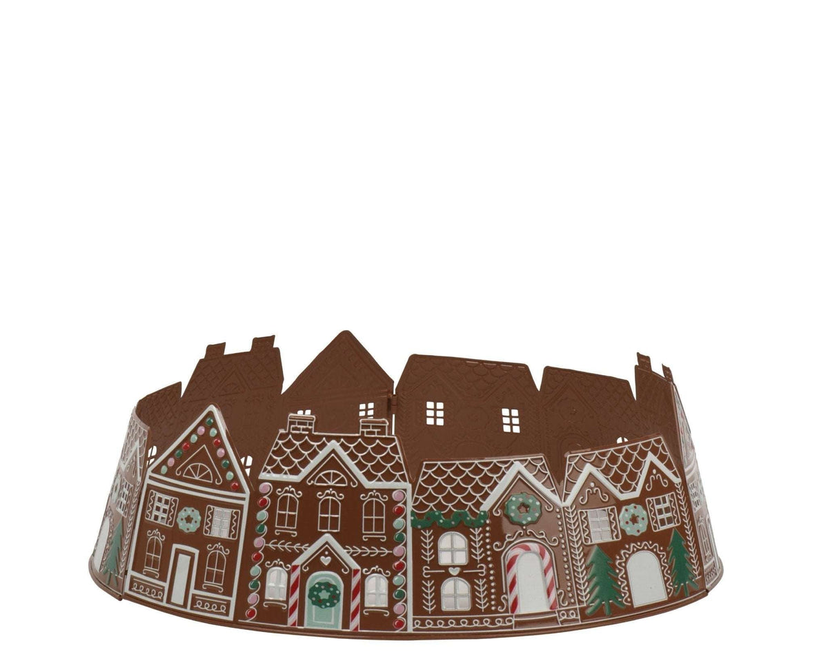 Weihnachtsbaumring "Gingerbread Village" – 70 cm