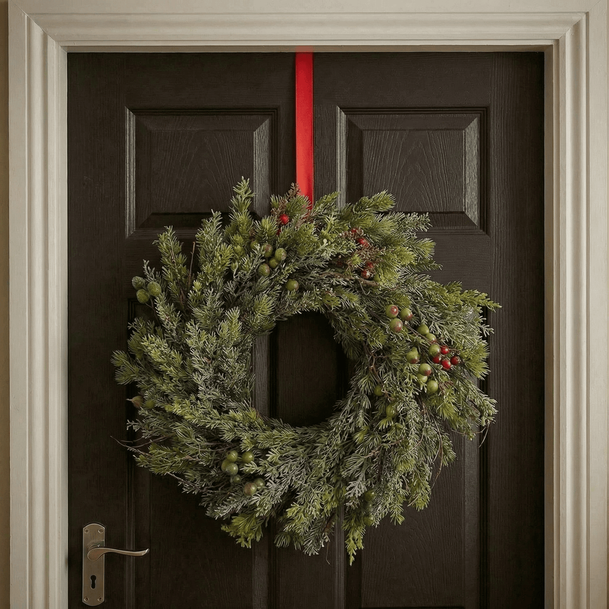 Winterlicher Kranz Natur klein – Indoor 40 cm