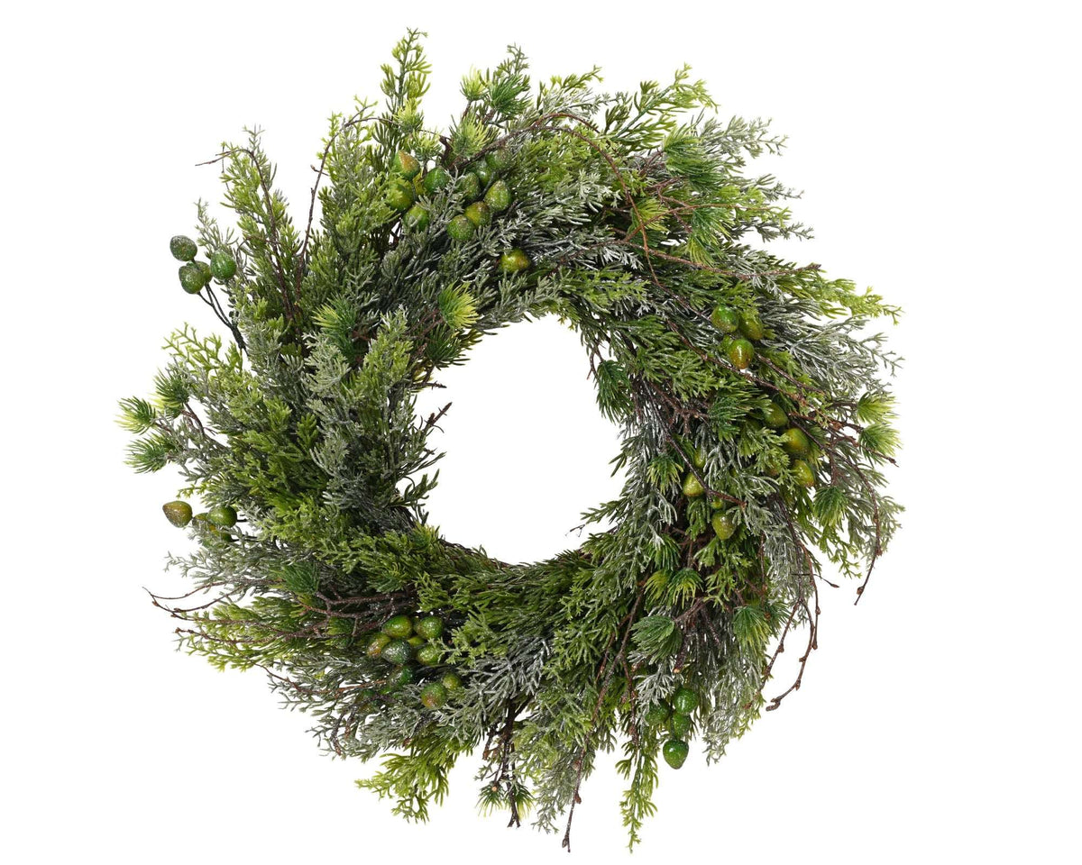 Winterlicher Kranz Natur klein – Indoor 40 cm