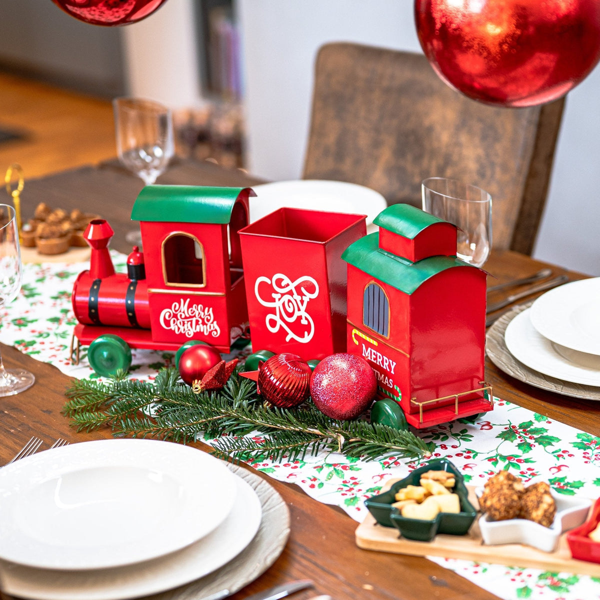 Nostalgischer Weihnachtszug "X-Mas Train" – 55 cm